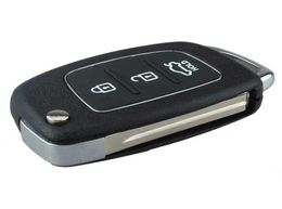 guaranteed 100 3 buttons flip key shell for hyundai ix45 santa fe remote key case fob 6072144