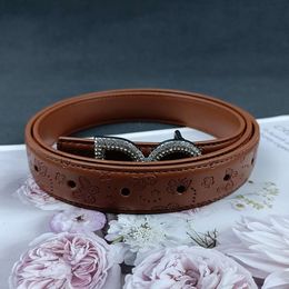 Designer Belts Womens Fashion Diamond Decorative Buckle Genuine Leather Belts Wedding Party Belts 2.5cm Top Fashion Mens Womens Brand Belts