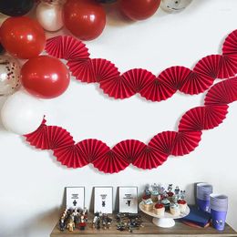 Party Decoration 1.6m Valentine's Day Supplies Paper Fan And Tissue Pom Set For Wedding Birthday Decorations