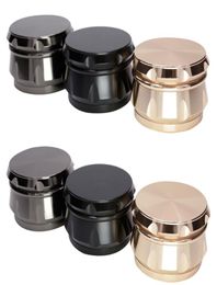 Authentic Style Rhombus Chamfer Side Smoking Accessories Concave Shape Grinders Zinc Alloy Material 63mm Metal Grinder 4 layers 3 7551775