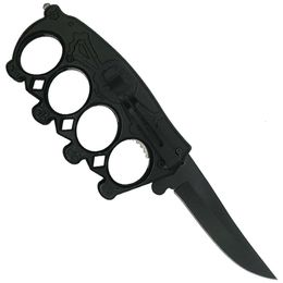 Folding Multifunctional Buckle Outdoor Escape Window Breaking Tool Self Defence Military Four Finger Fist Set Tactical Knife 763291