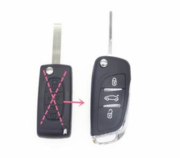 3 Buttons Modified Flip Remote Car Key Shell For Citroen C2 C5 C6 C8 Xsara Picasso for PEUGEOT 406 407 408 308 307 107 207 VA2 Unc4866042