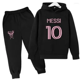 Clothing Sets Kids Spring Autumn Casual Tracksuits 3-13 Years Boys Girls NO.10 Print Fans 2pcs Hoodie Pants Kits Children Outfits Clothes