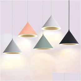 Pendant Lamps Nordic Led Lights Dining Living Room Bedroom Kitchen Table Restaurant Home Decor Indoor Hanging Lamp Fixture Drop Deliv Dhfbo