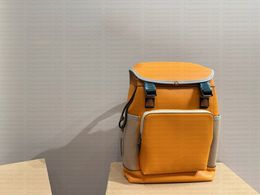 Modischer minimalistischer Damenrucksack mit Designertasche mit Lederschnalle und Klappenöffnung