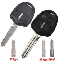 23 Btn Remote Car Key Shell For Mitsubishi Lancer Outlander Grandis Ex Evolution Key Case Rightleft Mit11mit8 Uncut Blade Fob8873316