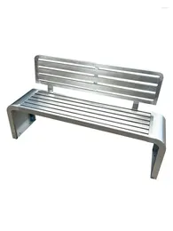 Camp Furniture Stainless Steel Backrest Bench Outdoor Park Chair Leisure Seat Community