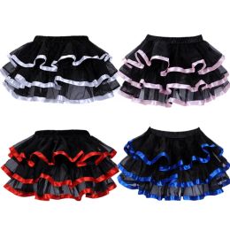 Accessories Elastic Petticoat Gothic Women Skirt Petticoat Burlesque Mesh Sexy Micro Mini Tutu Skirt Ladies Performance Steampunk Skirts