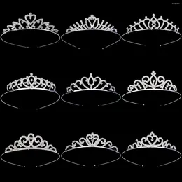Hair Clips Little Princess Diadem Glitter Rhinestone Tiaras And Crowns Crystal Headbands Girls Party Hairbands Bride Wedding Jewellery