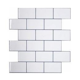 Vividtiles Thicker Tiles Peel and Stick Premium Wall Tiles Stick on Tiles Kitchen Backsplash - 5 Pieces Pack 211021288C