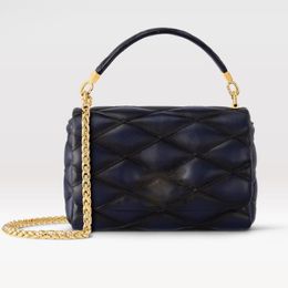 Women Luxury Designer Pink Leather Medium Go CrossBody Bag Size 25X14 CM