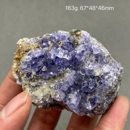 Pendants 100% Natural blue Purple fluorite cluster mineral specimens Gem level Stones and crystals