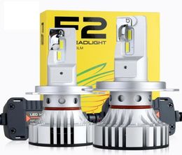 1 Set H4 F2 LED Headlight 72W 12000LM H7 H8 H9 H11 9005 9006 HB3 CSP Chips Turbo Fan 6K White Perfect Beam Design More Bright Car 1932423