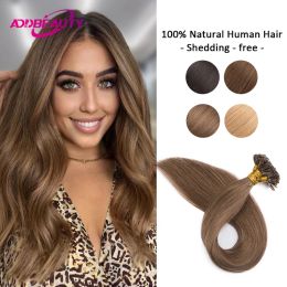 Extensions Straight Nail U Tip Keratin Capsule Human Hair Extensions Brazilian Remy Hair Extension 40g 50g Human Fusion Hair for Women 613#