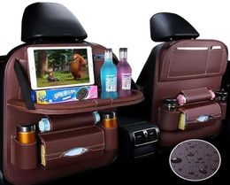 Car Back Seat Organizer Storage Bag Car Accessories Interior With Foldable Table Net In Trunk2463186