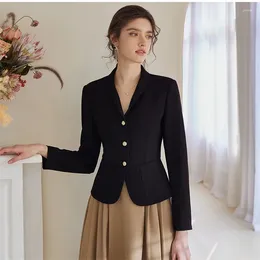 Women's Suits Spring 2024 Female Korean Small Suit Coat Women Temperament Professional Black Slim Fit Versatile Short Blazers