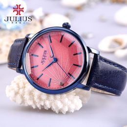 cwp 2021 JULIUS JA-888 Women's Stylish Spider-wed Textural Quartz Watch Female Fashion Casual Wristwatch Vintage Clock Gold D222h