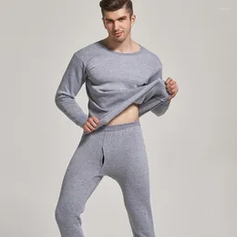 Men's Thermal Underwear Velvet Thick Autumn Winter Sets Men Long Johns Warm For Suit Mens Clothing