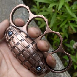 Grenade Shaped Hand Melon Clasp, Four Tiger Finger Fist Set, Accompanying Car Equipment, Bracelet, Ring Ring, Defense Tool 504716 ,