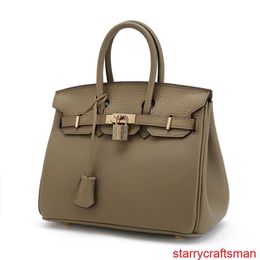Genuine Leather Bags Trusted Luxury Handbag New Fashion Leather Bk Bag Womens Bag Lychee Grain Head Layer Cowhide Single Shoulder Crossbody Bag Handba with LOGO HBIB