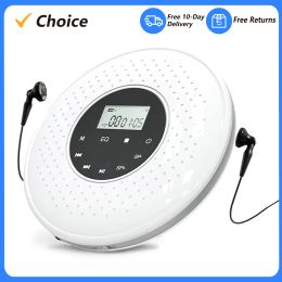 Player Portable CD Player with 3.5mm Wired Headphones Support TFCard MP3 Music Player AB Repeat Function with LCD Display Touch Button
