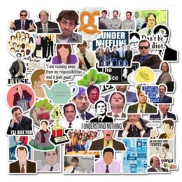 Fridge Magnets 50pcs Cartoon Classic TV Show The Office Stickers Motorcycle Notebook Computer Car DIY Children Toy Guitar Refrigerator