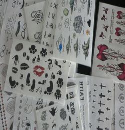 95145cm 50Pcs Whole Mixed Types Temporary Tattoos Tattoo Stickers For Body Art Painting Waterproof Mix Designs5780278