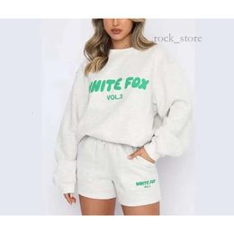 Designer Sportswear White Fox Hoodie Set 2 Piece Set Women's Men's Suit Sporty Long Sleeve Pullover Hooded Solid Colour Tracksuit Multi-Color Sweatshirt 793 844
