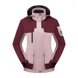 Women's Trench Coats Outdoor Women Jacket Waterproof Windbreaker Men Camping Hiking Coat Couples Trekking Plus Size 8XL