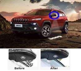 Car Rearview Mirror Laser Projector Logo Shadow Light Welcome Lamp For JEEP Cherokee KL 2014 2015 2016 20175411873