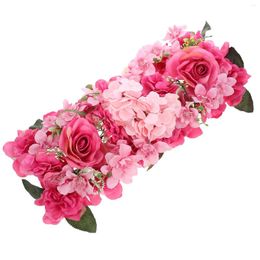 Decorative Flowers Simulated Flower Arrangement Home Decoration Wedding Fake Rose Decorations Row Layout Ornament