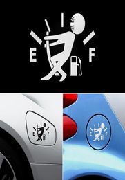 Car Stickers Funny Pull Fuel Tank Pointer To Full Reflective Vinyl Decal Whole car sticker renewal car sticker Funny stickers6997812