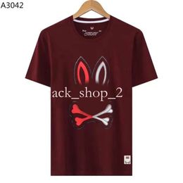 Designer Polos Mens Fashion Brand T Shirt Psychological Rabbit Leisure Polos Animal Print Luxury Lovers Breathable Comfortable Round Neck Top Asian Size M-3Xl 312