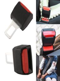 2Pcs Universal Car Safety Adjustable Seat Belt Clip Extender Extension Black Seat Belts And Padding2250892