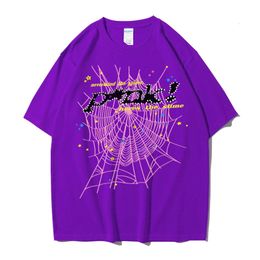 mens t shirts poloshirt haikyuu 555 spider shirt womens t-shirt fashion street clothing web pattern summer sports wear designer topZ9YG