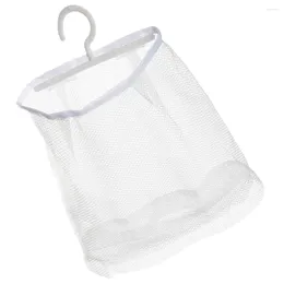 Storage Bags Kitchen Bathroom Hanging Laundry Baskets Breathable Mesh Shower Bag Purse Hook