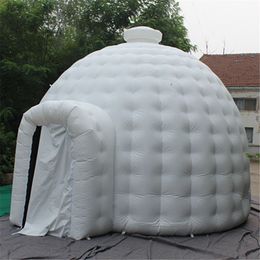 10mD (33ft) with blower Customised tents White Dome Balloon Inflatable Igloo Tent for kids Pop up wedding marquee garden party event shelter with mat