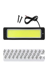 Car LED DRL Flexible Waterproof COB Daytime Runing Light Auto Interior Reading trunk Light White 6500K 190x35mm 1Pcs7270868