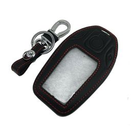 Leather LCD Display Key Fob Remote Bag Car Key Cover Case Shell For 7 Series3315310