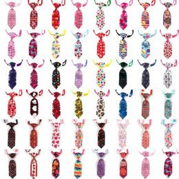 Dog Apparel 100pcs Mixcolor Small Neckties Bowties Valentine's Day Adjustable Dogs Bow Tie Collar Doggy Grooming Ties