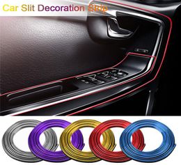 Universal Car Headlight Decoration Strip Moulding Carstyling Accessories 5M Car Cover Trim Dashboard Door Edge Styling Interior3329863