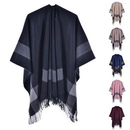 Scarves Women's Plaid Shawl Wraps Open Front Poncho Cape Womens Sheer Shawls Blanket And Long For Women