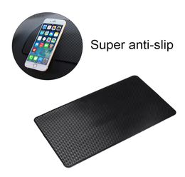 Silicone Gel Car Antislip Mat For Cellphone Ornaments Fixed Centre Console Grid Nonslip Pad 2715cm Black5707004