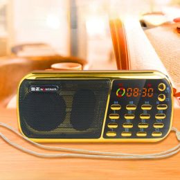 Radio Portable Small Audio Old Man Portable Fm Radio Mp3 Format Player Supports Dual Tf Card U Disk and External Mini Audio Radio