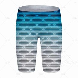 Men's Swimwear Men Fashion Printed Professional Competitive Swim Trunks Quick-Drying Surfing Briefs Surf Shorts Diving