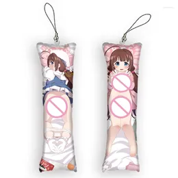 Keychains The Ryuo's Work Is Never Done Dakimakura Mini Hinatsuru Ai Keychain Anime Body Key Chain Pendant Cosplay