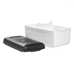 Storage Bottles Bread Holder Bin With Lid Boxes Plastic Loaf Container Drop