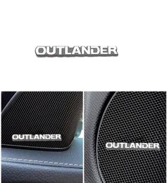 Car Stickers 3D Aluminium Emblem interior Speaker o Badge For Mitsubishi Outlander 3 4 2020 2019 2021 Accessories3124316