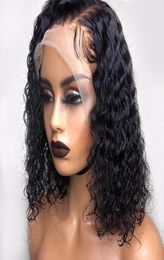 13x4 Lace Front Human Hair Wigs For Black Women Bob Curly Wig Brazilian Remy Hair Bleached Knots Pre Plucked With Baby Hair new4554079