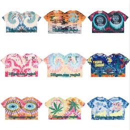 Tie dyed T shirt Men T shirts Hip Hop Casual Top Trendy graphic tee designer shirts polo shirt Fashion-forward Graphic T-shirt Comfortable Crew neck tshirt women t shirt